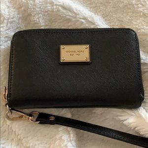 Michael Kors Black Wristlet